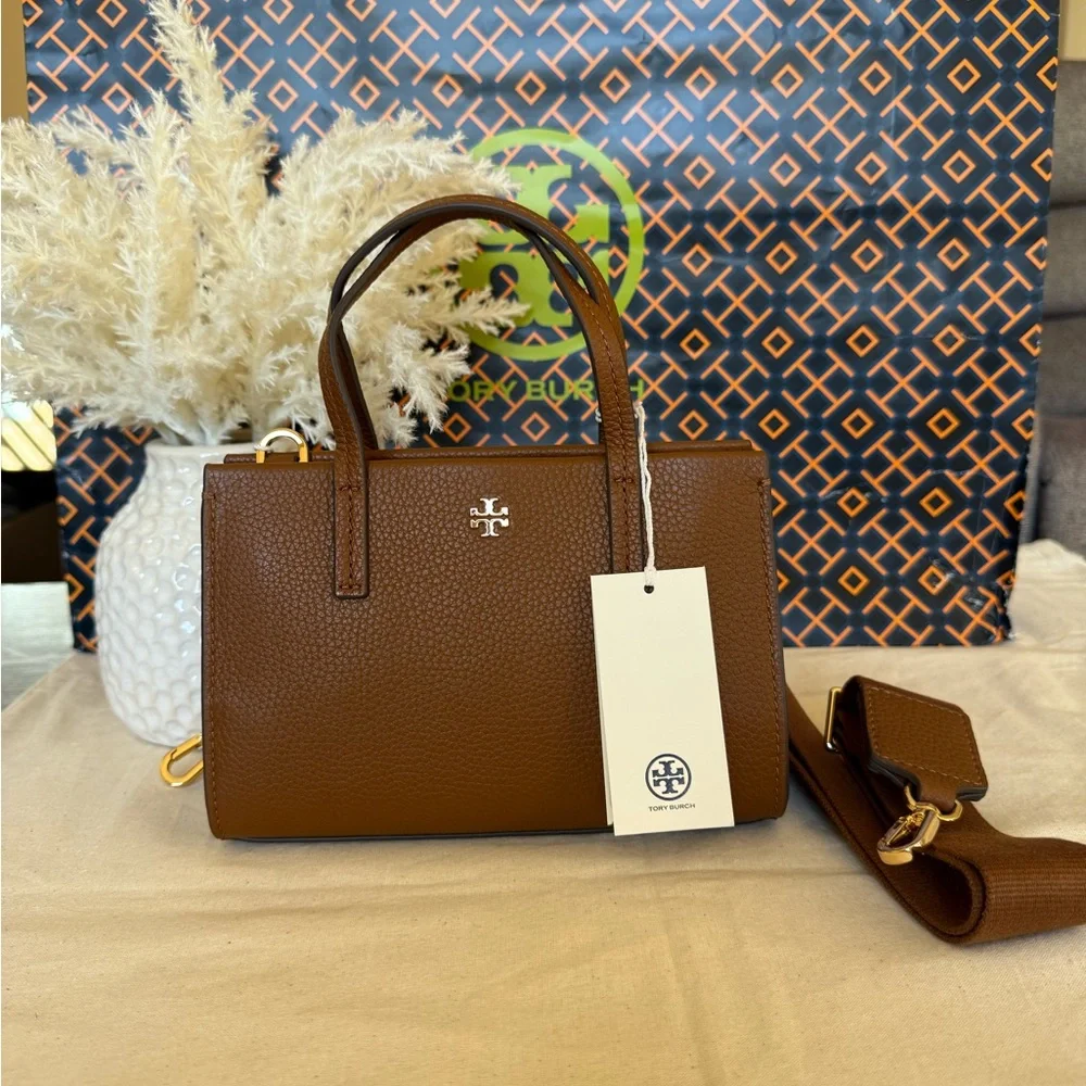 NWT , Tory Burch Blake mini Brown tote Bag ( crossbody )